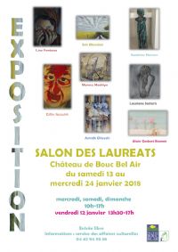 Le salon des lauréats. Du 13 au 24 janvier 2018 à Bouc-Bel-Air. Bouches-du-Rhone. 